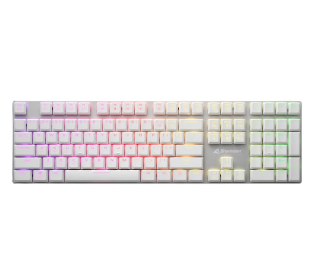 Sharkoon PureWriter White RGB Kailh Blue - 1105750 - zdjęcie
